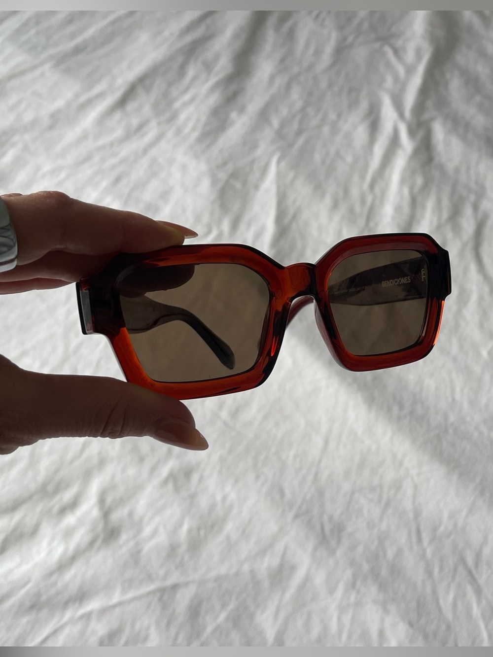 Nathy Pelluso X Meller Women's Bold Square Sunglasses in Deep Burgundy